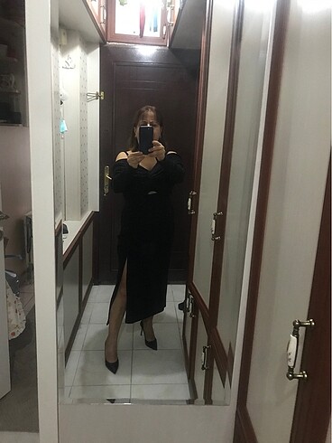 m Beden Adil ışık gece elbisesi