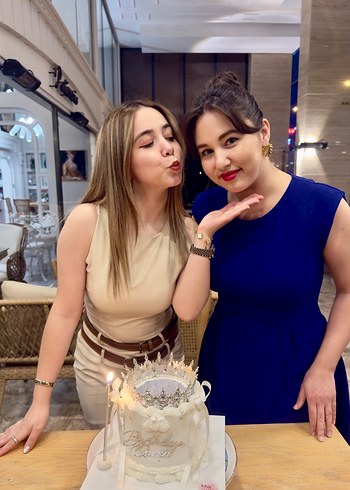 Diğer Lacivert V Yaka Midi Elbise