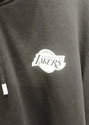 Siyah Baskılı Oversize Sweatshirt erkek - Görsel 3