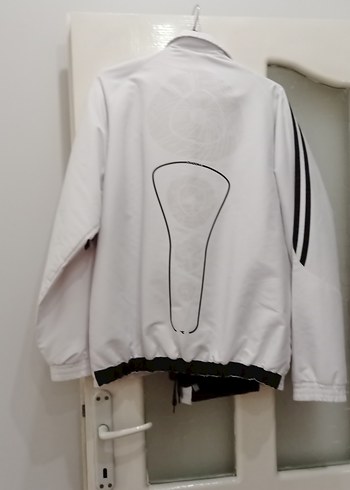 Erkek Beyaz Fermuarlı Spor Ceket takim - Görsel 5