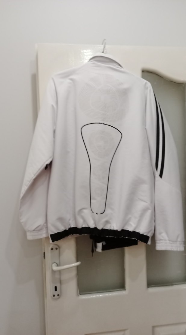 Erkek Beyaz Fermuarlı Spor Ceket takim - Görsel 5