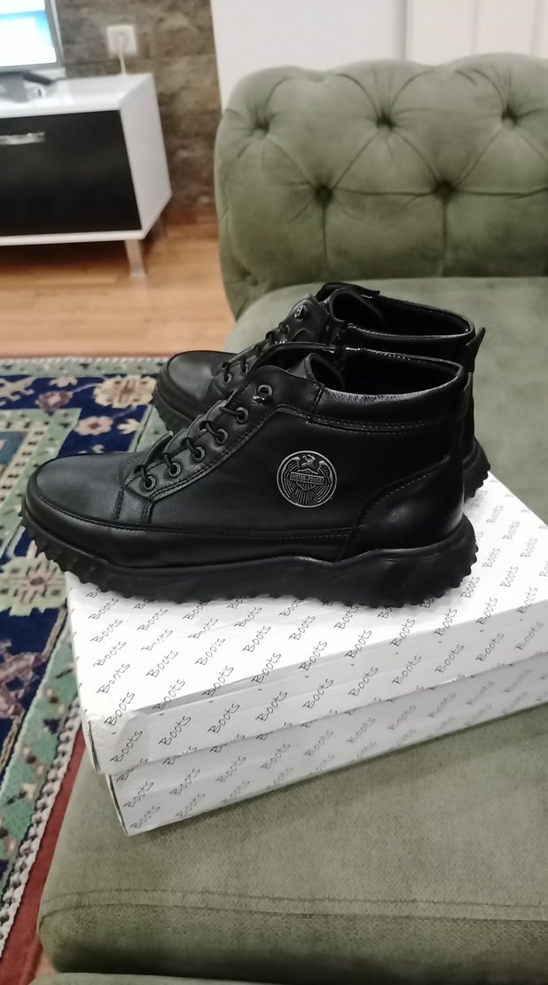 Siyah Erkek bot 43 numara sıfır - Görsel 4