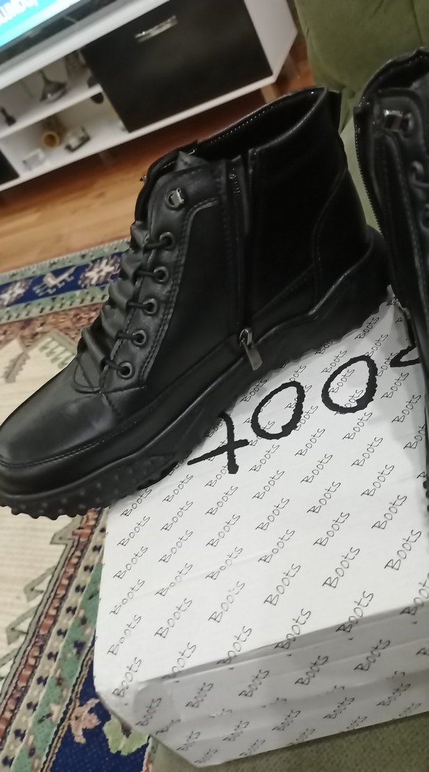 Siyah Erkek bot 43 numara sıfır - Görsel 2