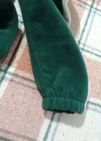 Uzun Kollu Fermuarlı Yeşil Sweatshirt - Görsel 5