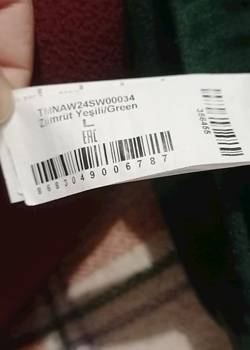 Uzun Kollu Fermuarlı Yeşil Sweatshirt - Görsel 4