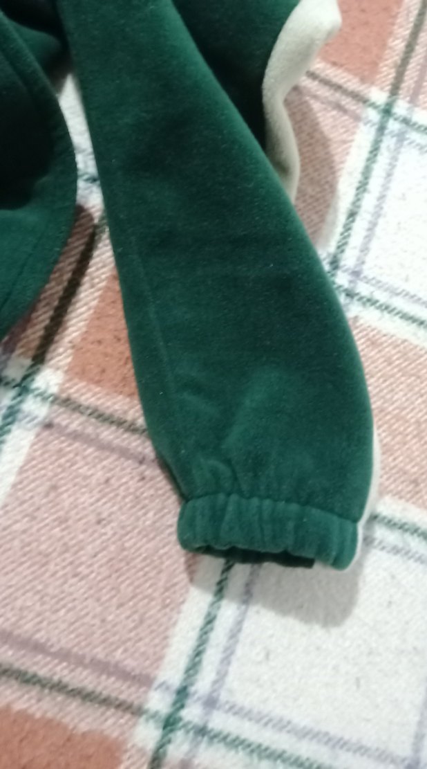 Uzun Kollu Fermuarlı Yeşil Sweatshirt - Görsel 5