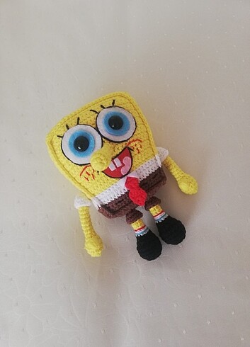  Beden Amigurumi Sünger Bob Oyuncak 