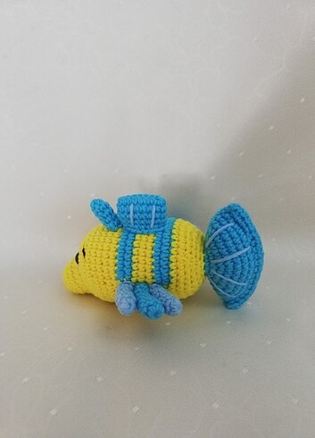 Amigurumi Denizkızı Ariel - Flounder Oyuncak - Görsel 3