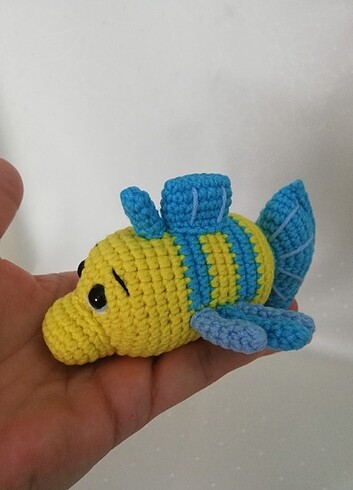 Amigurumi Denizkızı Ariel - Flounder Oyuncak - Görsel 2