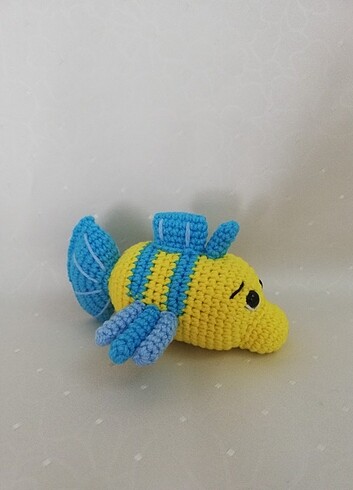 Amigurumi Denizkızı Ariel - Flounder Oyuncak - Görsel 4