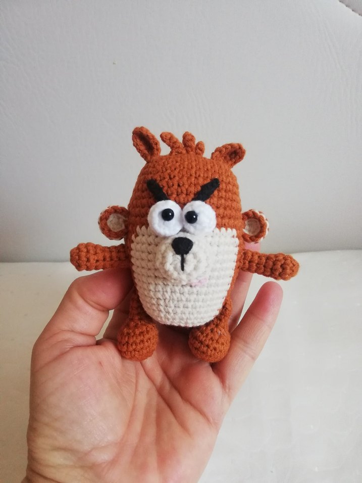 Amigurumi Bebek Tazmanya Canavarı Oyuncak - Görsel 2