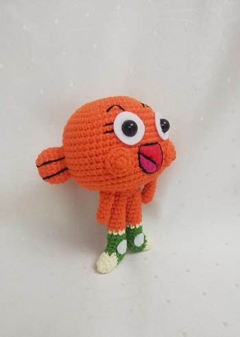 Amigurumi Gumball ve Darwin 2'li Oyuncak Seti - Görsel 6