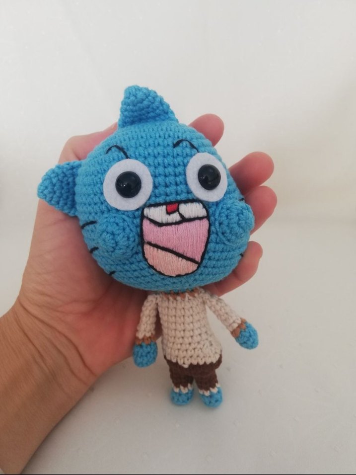 Amigurumi Gumball ve Darwin 2'li Oyuncak Seti - Görsel 3