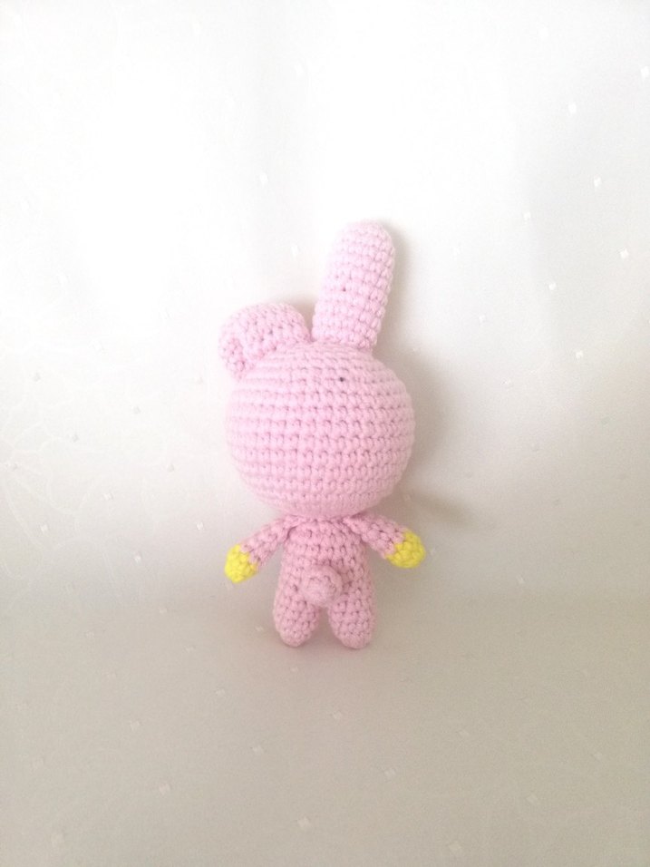 Amigurumi BT21-Cooky Oyuncak/Anahtarlık - Görsel 3