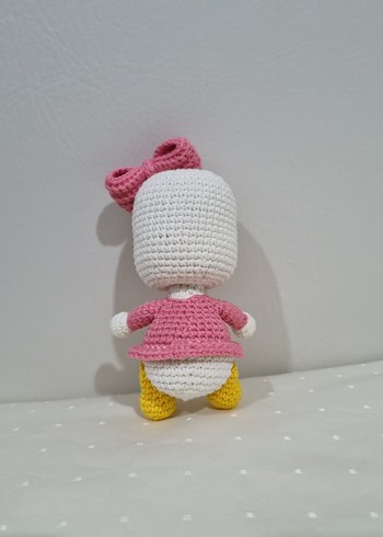 Amigurumi Bebek Daisy Duck Oyuncak - Görsel 4