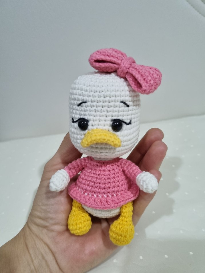 Amigurumi Bebek Daisy Duck Oyuncak - Görsel 3