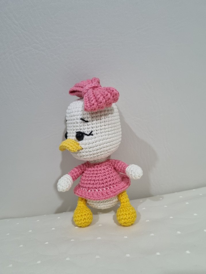 Amigurumi Bebek Daisy Duck Oyuncak - Görsel 2