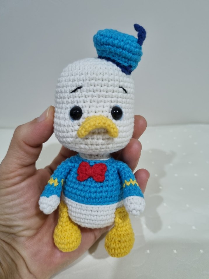 Amigurumi Bebek Donald Duck Oyuncak - Görsel 3