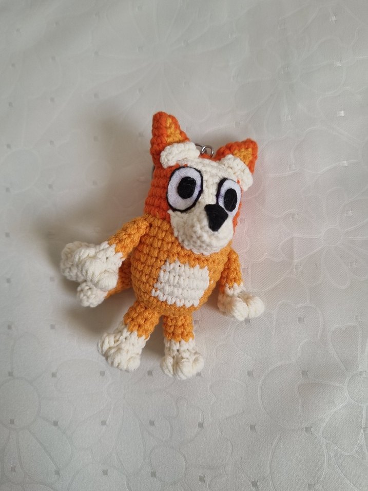 Amigurumi Bluey- Bingo Anahtarlık - Görsel 3