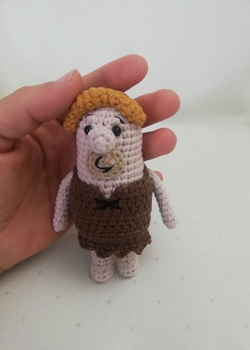 Amigurumi Flintstones - Taş Devri Karakterleri 7'li Oyuncak Seti - Görsel 3