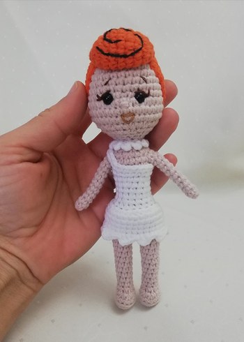 Amigurumi Flintstones - Taş Devri Karakterleri 7'li Oyuncak Seti - Görsel 4