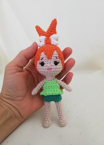 Amigurumi Flintstones - Taş Devri Karakterleri 7'li Oyuncak Seti - Görsel 6