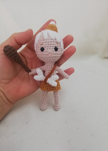 Amigurumi Flintstones - Taş Devri Karakterleri 7'li Oyuncak Seti - Görsel 7