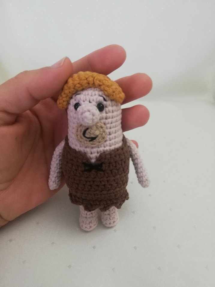 Amigurumi Flintstones - Taş Devri Karakterleri 7'li Oyuncak Seti - Görsel 3
