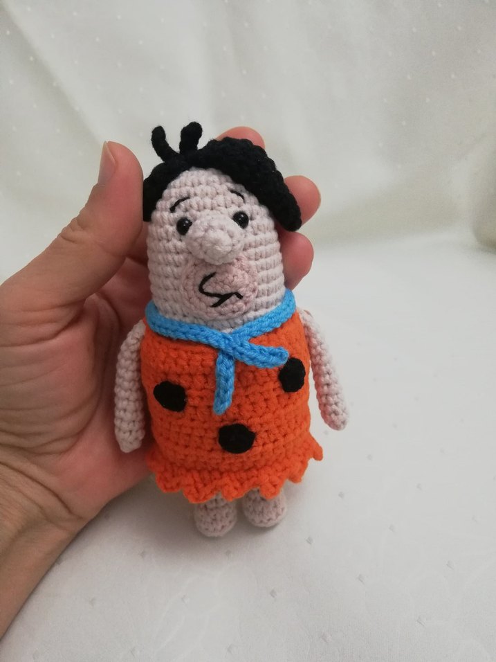 Amigurumi Flintstones - Taş Devri Karakterleri 7'li Oyuncak Seti - Görsel 2