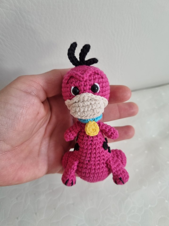 Amigurumi Taş Devri-Dino Oyuncak - Görsel 4