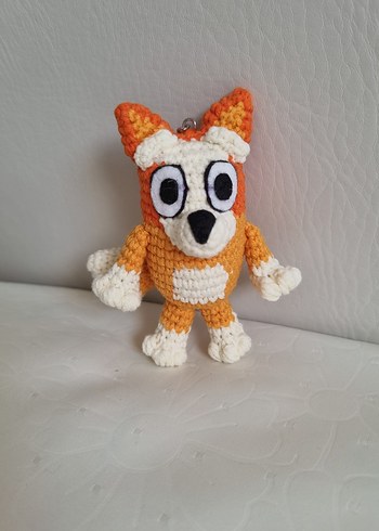 Amigurumi Bluey ve Bingo 2'li Anahtarlık Seti - Görsel 6