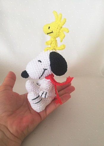 Peanuts Amigurumi Peanuts - Snoopy Karakterleri 5'li Oyuncak Seti