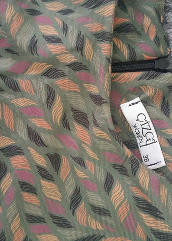 Gri Desenli Uzun Kollu Salaş  Bluz - Görsel 2