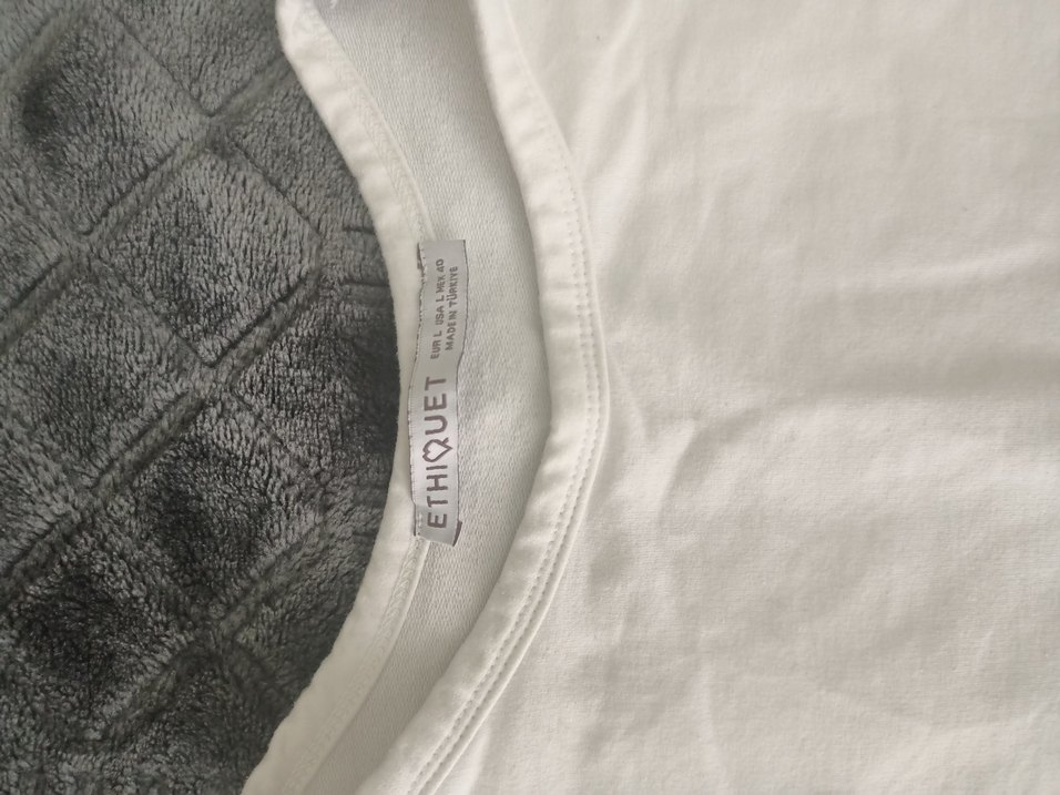 Beyaz Erkek Loose Fit Kısa Kollu Pijama Takımı - Görsel 2