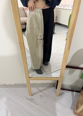 Düşük bel kargo pantolon - Görsel 4