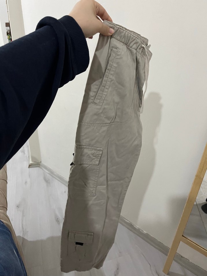 Düşük bel kargo pantolon - Görsel 5