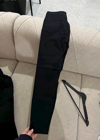 İnce kumaş düşük bel pantolon - Görsel 5