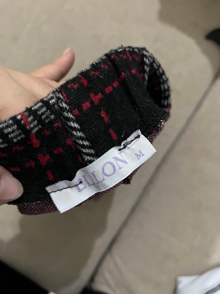 Lastikli Kısa Ekose Etek - Görsel 3