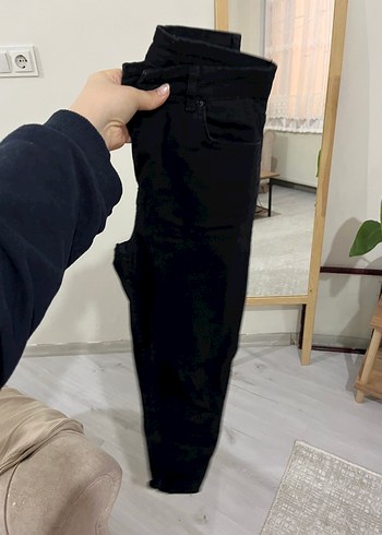 Siyah Regular Fit Denim Jean - Görsel 4