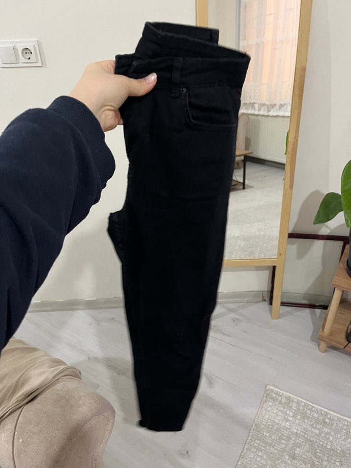 Siyah Regular Fit Denim Jean - Görsel 4