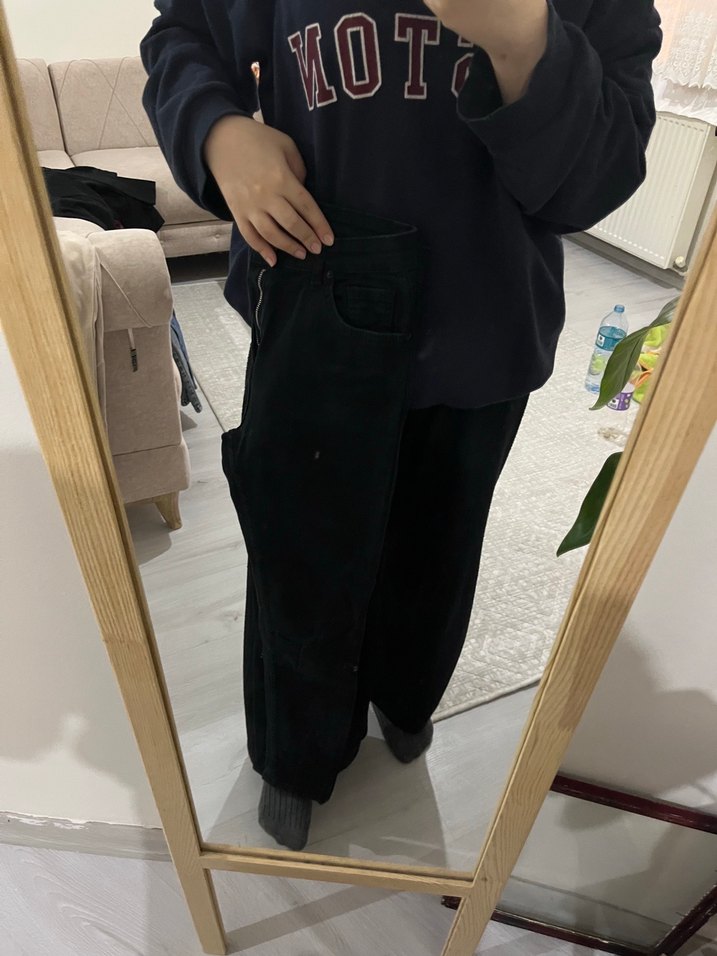 Siyah Regular Fit Denim Jean - Görsel 5