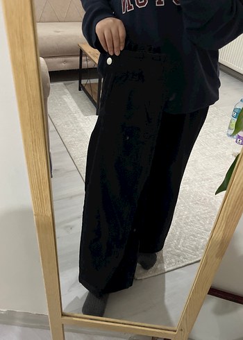 Bershka Siyah Kadın Kot Pantolon - Görsel 7