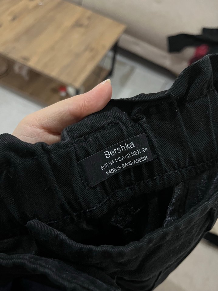 Bershka Siyah Kadın Kot Pantolon - Görsel 5