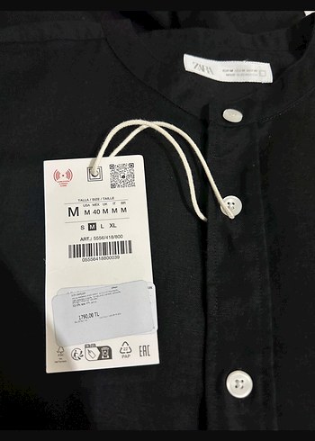 Siyah Erkek Normcore Badge Gömlek