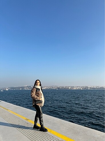xs Beden kahverengi Renk Leopar ipekyol ceket