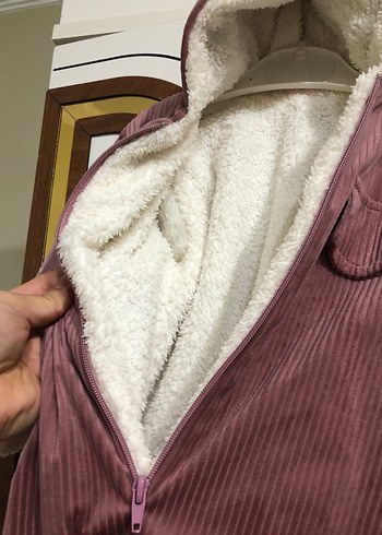 Pembe Kürklü Bebek Kız Tulumu - Görsel 7