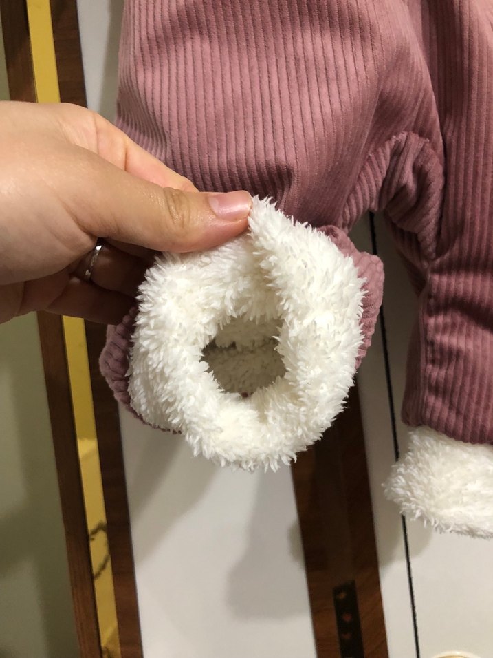 Pembe Kürklü Bebek Kız Tulumu - Görsel 5