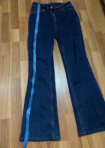 36 Beden Lacivert Denim Kadın Pantolon