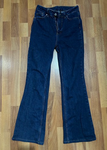 Lacivert Denim Kadın Pantolon