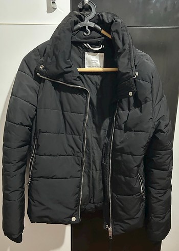 BERSHKA Siyah Kadın Mont